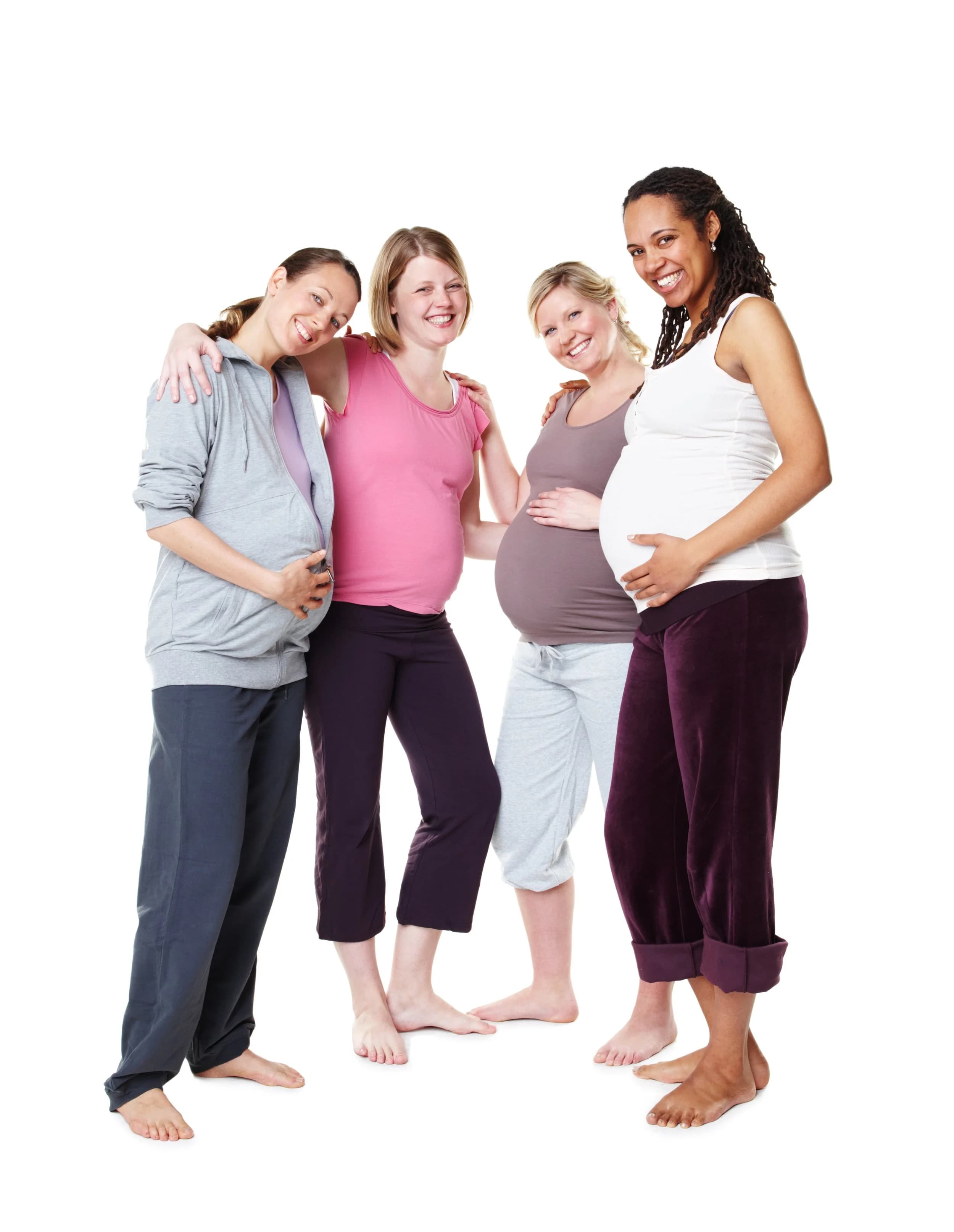 A group of pregnant women standing together